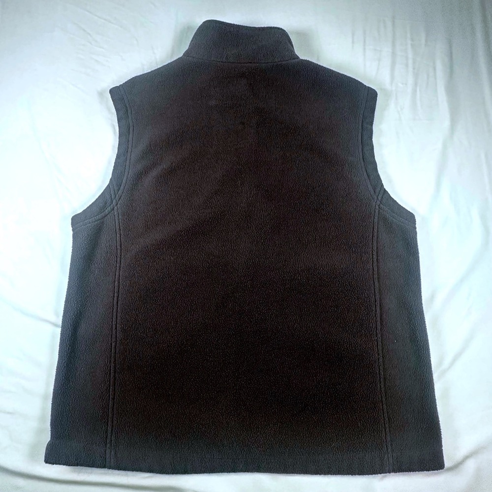 Joes USA Mens Fleece Vest Charcoal Gray Full Zip Sleeveless Jacket Large F219 - Picture 3 of 8
